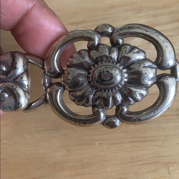 BRAIDED Brown Leather and Silver Chain Belt - Picture 9 of 10